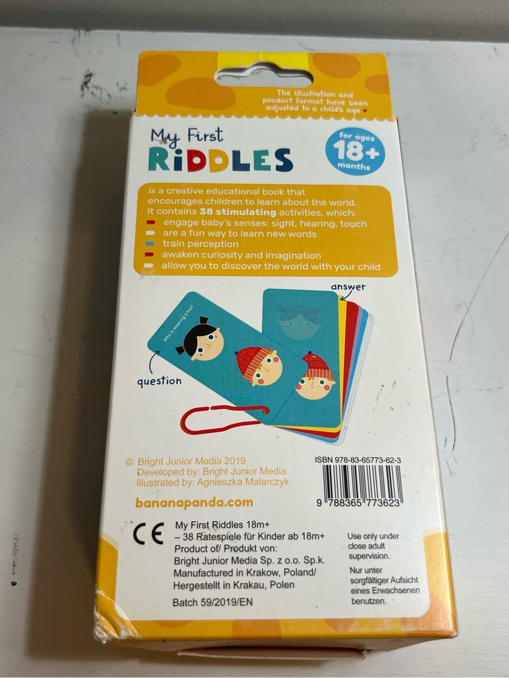 My First Riddles Kids Learning Cards – Orange - Picture 3 of 5